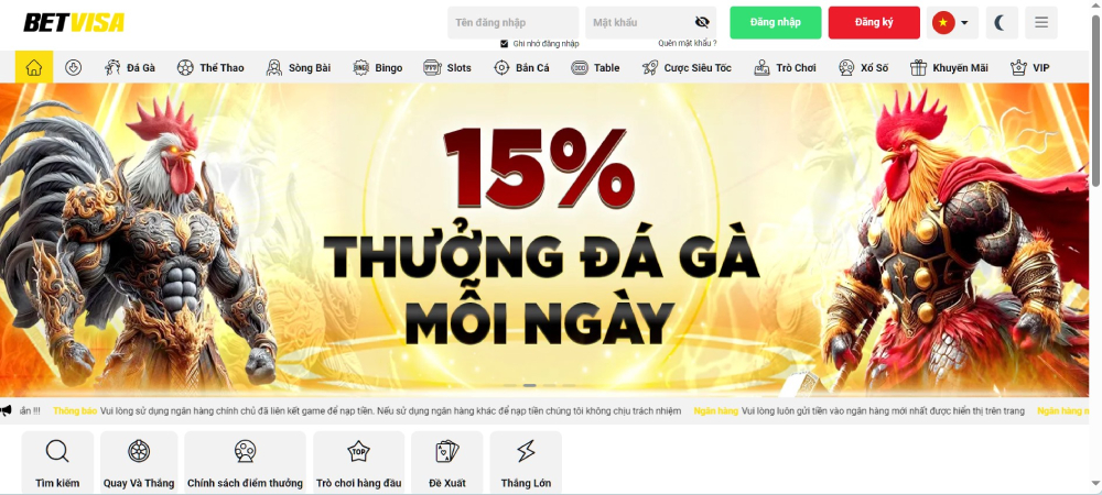 Betvisa Acream Iq 🎖️ Nhà cái đá gà online uy tín số #1 VN 34 Giao diện chủ đạo của nhà cái Betvisa
